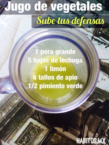 Jugo De Vegetales Sube Tus Defensas Hábitos Health Coaching 8702